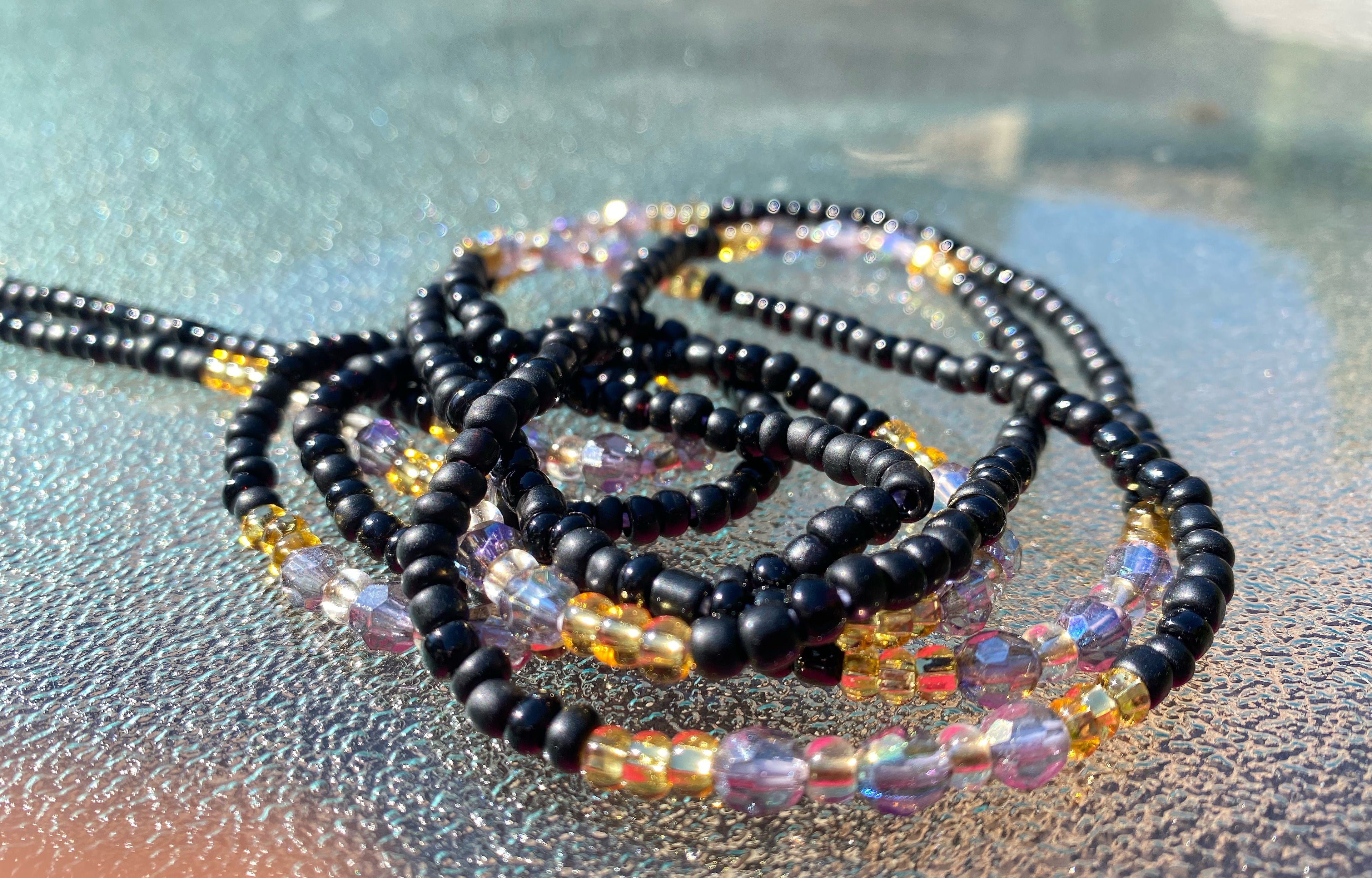 Golden Noir Waistbeads